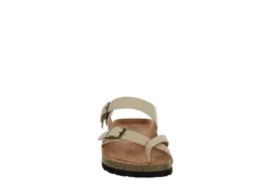 White Mountain Womens Gracie Footbed Sandal - Tan -Shoe Sales Store US 01 203417 02