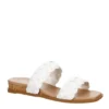 Michael By Michael Shannon Womens Patrice Wedge Sandal - White