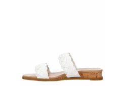 Michael By Michael Shannon Womens Patrice Wedge Sandal - White -Shoe Sales Store US 01 203429 03