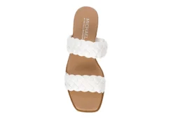 Michael By Michael Shannon Womens Patrice Wedge Sandal - White -Shoe Sales Store US 01 203429 05