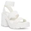 Madden Girl Womens Templee Platform Sandal - White -Shoe Sales Store US 01 203464 00