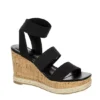 Madden Girl Womens Marandaa Wedge Sandal - Black -Shoe Sales Store US 01 203537 00