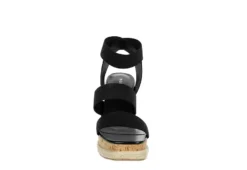 Madden Girl Womens Marandaa Wedge Sandal - Black -Shoe Sales Store US 01 203537 02