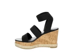 Madden Girl Womens Marandaa Wedge Sandal - Black -Shoe Sales Store US 01 203537 03