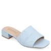 Journee Collection Womens Elidia Slip On Sandal - Blue -Shoe Sales Store US 01 203583 00