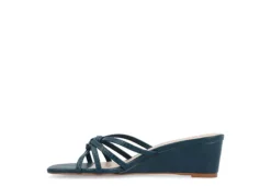 Journee Collection Womens Blayke Wedge Slip On Sandal - Blue 12 Journee Collection Womens Blayke Wedge Slip On Sandal - Blue -Shoe Sales Store US 01 203692 03