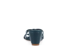 Journee Collection Womens Blayke Wedge Slip On Sandal - Blue 13 Journee Collection Womens Blayke Wedge Slip On Sandal - Blue -Shoe Sales Store US 01 203692 04