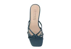 Journee Collection Womens Blayke Wedge Slip On Sandal - Blue 14 Journee Collection Womens Blayke Wedge Slip On Sandal - Blue -Shoe Sales Store US 01 203692 05