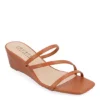 Journee Collection Womens Takarah Low Wedge Sandal - Brown -Shoe Sales Store US 01 203885 00
