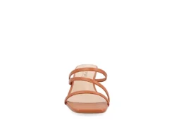 Journee Collection Womens Takarah Low Wedge Sandal - Brown -Shoe Sales Store US 01 203885 02