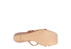 Journee Collection Womens Takarah Low Wedge Sandal - Brown -Shoe Sales Store US 01 203885 06