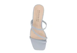 Journee Collection Womens Takarah Wedge Slip On Sandal - Blue -Shoe Sales Store US 01 203886 05