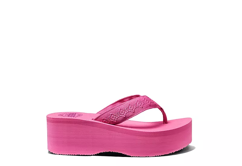 Reef Womens Sandy Hi Flip Flop Sandal - Pink 4 Reef Womens Sandy Hi Flip Flop Sandal - Pink - Image 2