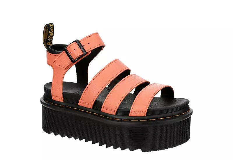 Dr. Martens Dr.martens Womens Blaire Quad Pisa Sandal - Coral 3 Dr. Martens Dr.martens Womens Blaire Quad Pisa Sandal - Coral