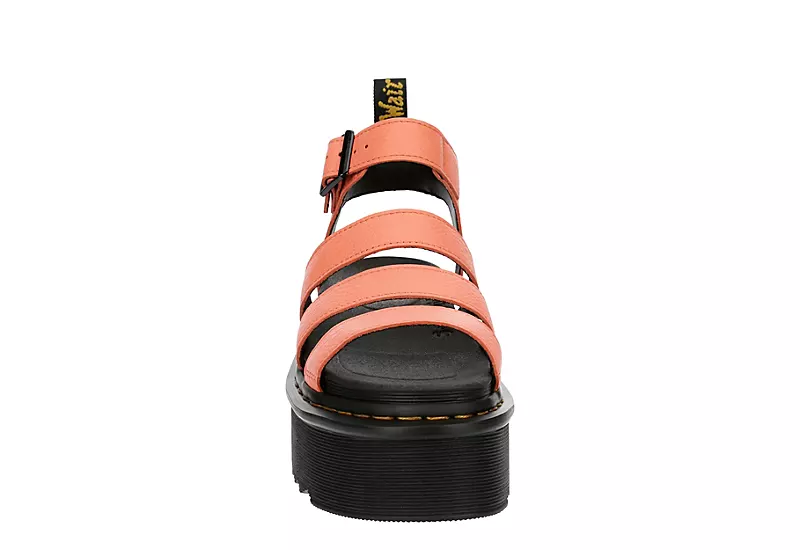 Dr. Martens Dr.martens Womens Blaire Quad Pisa Sandal - Coral 5 Dr. Martens Dr.martens Womens Blaire Quad Pisa Sandal - Coral - Image 3