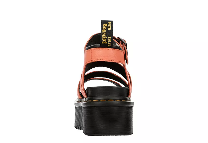 Dr. Martens Dr.martens Womens Blaire Quad Pisa Sandal - Coral 7 Dr. Martens Dr.martens Womens Blaire Quad Pisa Sandal - Coral - Image 5