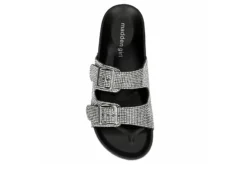 Madden Girl Womens Teddy Footbed Slide Sandal - Black 14 Madden Girl Womens Teddy Footbed Slide Sandal - Black -Shoe Sales Store US 01 250030 05