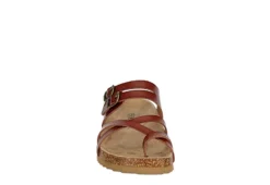 Bjorndal Womens Sami Footbed Sandal - Cognac -Shoe Sales Store US 01 250078 02