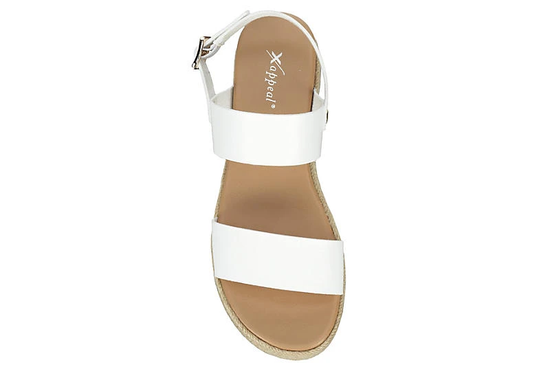 Xappeal Womens Amelia Wedge Sandal - White 8 Xappeal Womens Amelia Wedge Sandal - White - Image 6