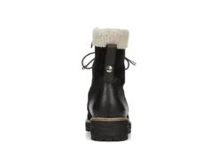 Franco Sarto Womens Rosella Combat Boot - Black -Shoe Sales Store US 01 300159 04