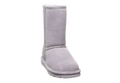 Bearpaw Womens Elle Short Fur Boot - Grey -Shoe Sales Store US 01 300728 02