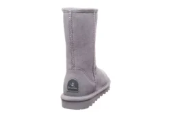 Bearpaw Womens Elle Short Fur Boot - Grey -Shoe Sales Store US 01 300728 04