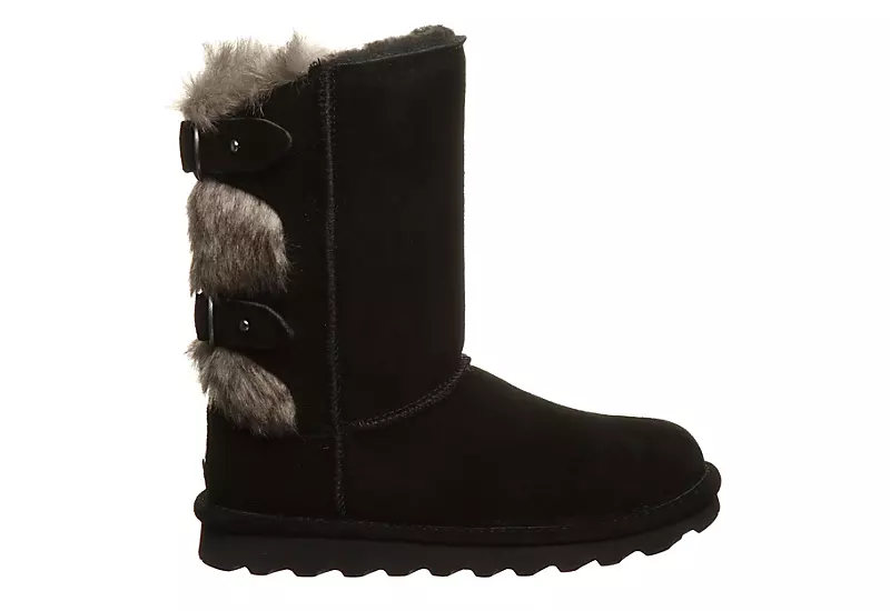 Bearpaw Womens Eloise Fur Boot - Black 4 Bearpaw Womens Eloise Fur Boot - Black - Image 2