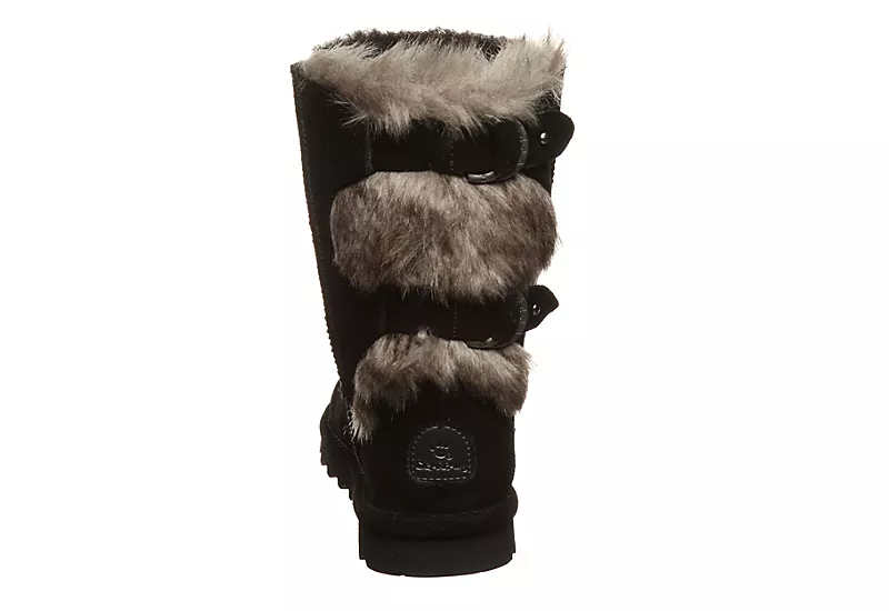 Bearpaw Womens Eloise Fur Boot - Black 7 Bearpaw Womens Eloise Fur Boot - Black - Image 5