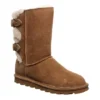 Bearpaw Womens Eloise Wide Calf Fur Boot - Tan -Shoe Sales Store US 01 300747 00