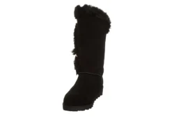 Bearpaw Womens Genevieve Fur Boot - Black -Shoe Sales Store US 01 300751 02