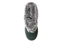 Bearpaw Womens Serenity Lace Up Fur Boot - Dark Green -Shoe Sales Store US 01 300809 05