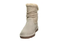 Bearpaw Womens Virginia Fur Boot - White -Shoe Sales Store US 01 300825 02