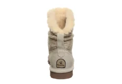Bearpaw Womens Virginia Fur Boot - White -Shoe Sales Store US 01 300825 04