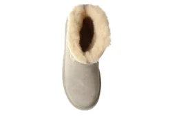 Bearpaw Womens Virginia Fur Boot - White -Shoe Sales Store US 01 300825 05