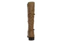 Xappeal Womens Nadeen Wide Calf Riding Boot - Taupe -Shoe Sales Store US 01 301863 04