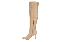 Xappeal Womens Miranda Wide Calf Over The Knee Boot - Latte -Shoe Sales Store US 01 301978 03
