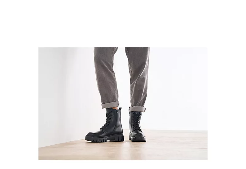 Limelight Womens Rudy Combat Boot - Black 6 Limelight Womens Rudy Combat Boot - Black - Image 4