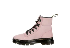 Dr. Martens Dr.martens Womens Combs Suede Combat Boot - Pale Pink -Shoe Sales Store US 01 302023 03