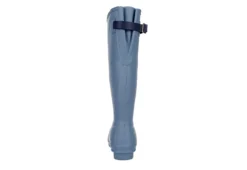 Hunter Boots Llc Womens Original Back Adj Rain Boot - Blue -Shoe Sales Store US 01 302430 04