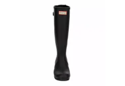 Hunter Boots Llc Womens Original Back Adj Gloss Rain Boot - Black -Shoe Sales Store US 01 302431 02
