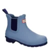 Hunter Boots Llc Womens Original Chelsea Rain Boot - Blue -Shoe Sales Store US 01 302439 00
