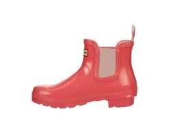 Hunter Boots Llc Womens Original Chelsea Gloss Rain Boot - Pink -Shoe Sales Store US 01 302441 03