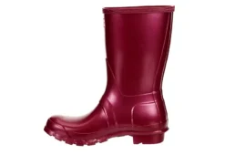Hunter Boots Llc Womens Original Short Nebula Rain Boot - Burgundy -Shoe Sales Store US 01 302449 03