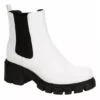 Madden Girl Womens Tessa Chelsea Boot - White -Shoe Sales Store US 01 302520 00