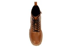 Madden Girl Womens Philly Lace Up Boot - Cognac -Shoe Sales Store US 01 302638 05