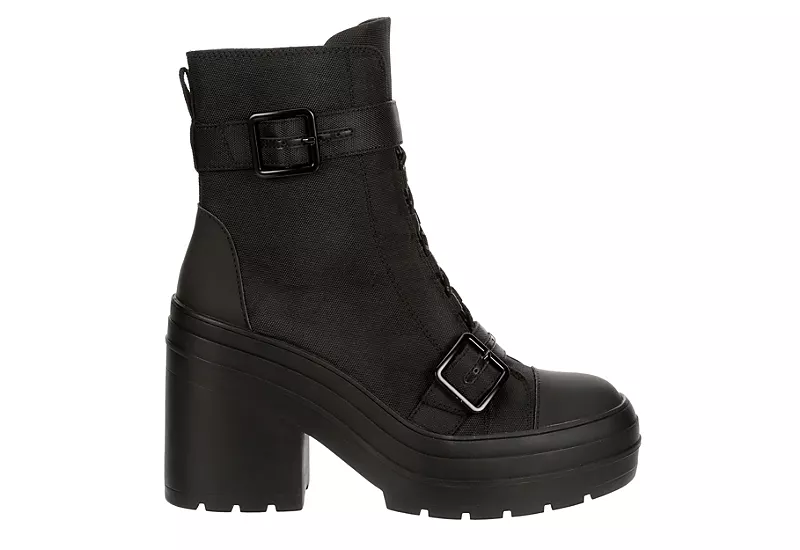 Limelight Womens Jasmyn Lace Up Boot - Black 4 Limelight Womens Jasmyn Lace Up Boot - Black - Image 2