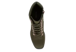 Limelight Womens Halle Lace-up Boot - Olive 14 Limelight Womens Halle Lace-up Boot - Olive -Shoe Sales Store US 01 302780 05