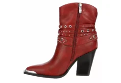 Michael By Michael Shannon Womens Dottie Western Boot - Red -Shoe Sales Store US 01 302819 03