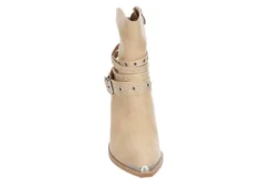 Michael By Michael Shannon Womens Dottie Western Boot - Beige -Shoe Sales Store US 01 302820 02