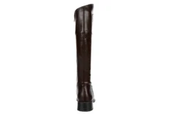 Michael By Michael Shannon Womens Brielle Wide Calf Tall Riding Boot - Dark Brown -Shoe Sales Store US 01 302837 04